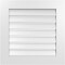Ekena Millwork Vertical Surface Mount PVC Gable Vent: Functional, w/ 3-1/2"W x 1"P Standard Frame, 26"W x 26"H GVPVE26X2601SF - alternate 1